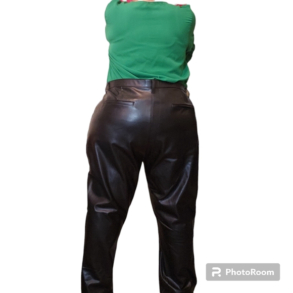 Abercrombie Curve Love Faux Leather Skinny Ultra High Rise Pants NWT - Picture 4 of 8